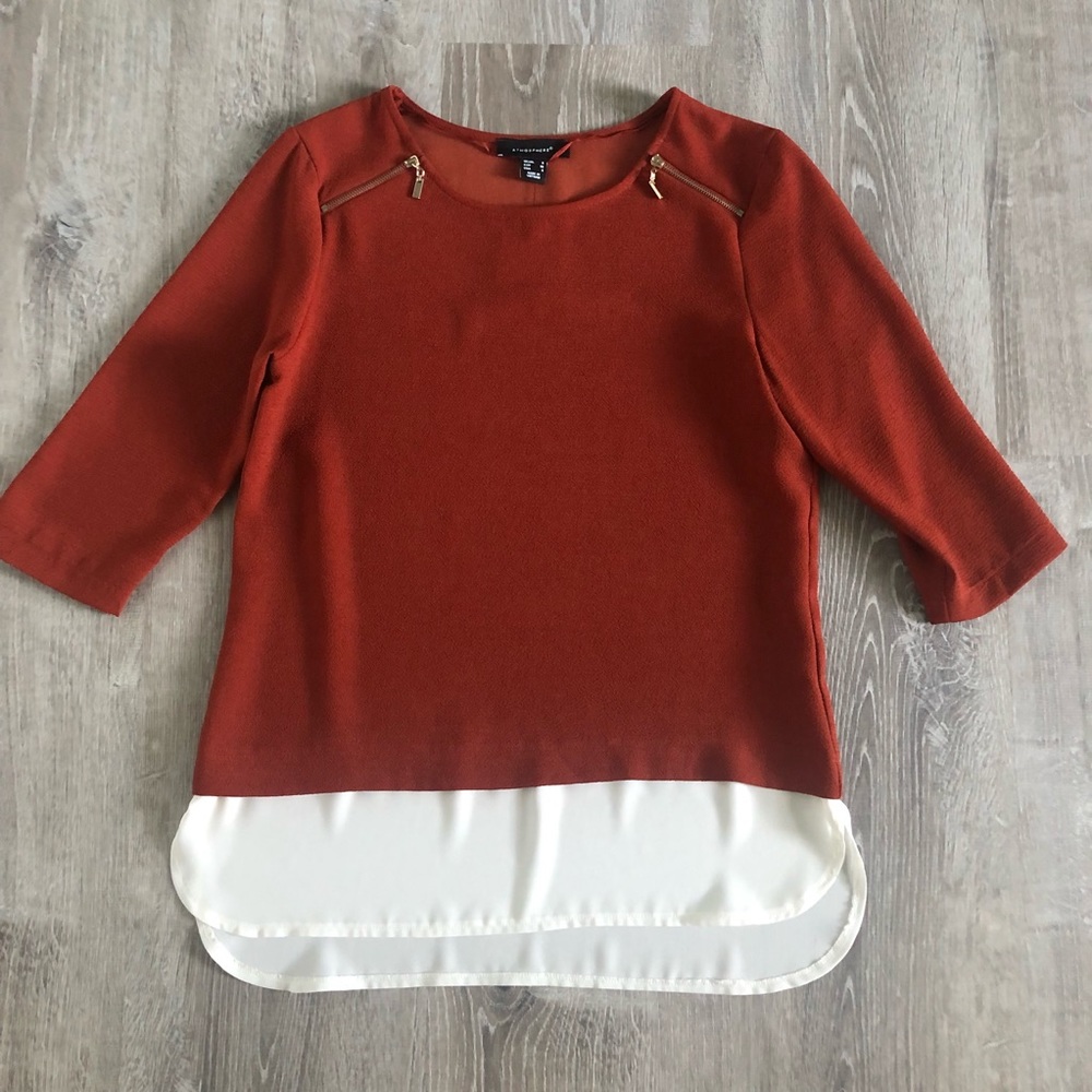 Orange blouse